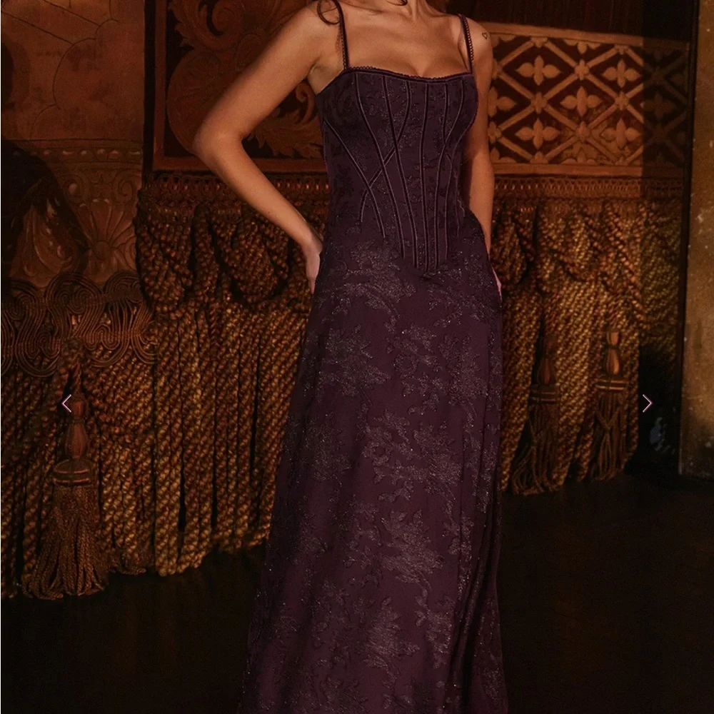 House of CB Esme dress in purple, M - Picture 9 of 10